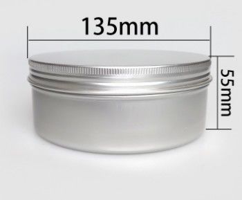 600ml 135*55 Round Threaded Aluminum Can Tea Cake Biscuit Alabaster Snacks Sealed And Subdivided Metal Box
